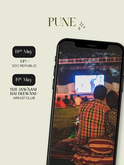 Pune's May lineup, featuring the animated classic 'Up!' and the beloved 'Yeh Jawaani Hai Deewani'.