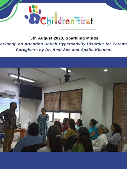 Dr. Amit Sen and Ankita Khanna lead a workshop on Attention Deficit Hyperactivity Disorder (ADHD) for parents and caregivers. We offer a buzzing annual training calendar for teachers, parents, and mental health professionals.