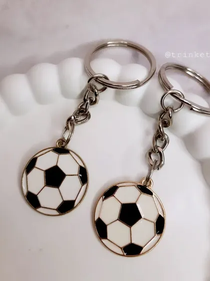 The perfect gift for a soccer fan. These football charm keychains are sporty, stylish, and a great way to show off your love for the game.