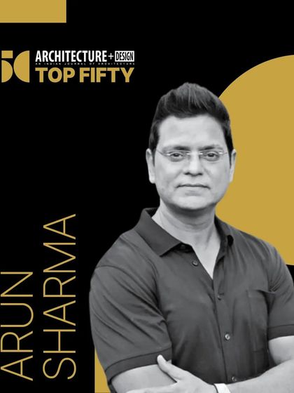 A portrait from my recognition as one of Architecture + Design's Top Fifty architects, celebrating a design philosophy guided by art, spirituality, and sustainability.