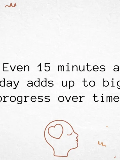 Just 15 minutes of writing a day is like a mini-workout for your mind. It helps you process thoughts, declutter your brain, and relax. This simple habit boosts creativity and focus, with progress that adds up over time.