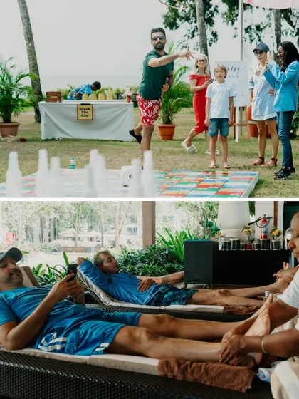 More snapshots of fun from our welcome parties and carnivals, filled with games, laughter, and happy guests.
