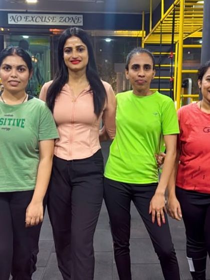 Our girl power on full display. We are a group of strong women dedicated to our fitness goals.