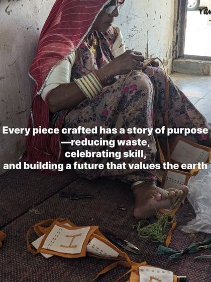 Every piece crafted from surplus material has a story of purpose. It is about reducing waste, celebrating skill, and building a future that values the earth.