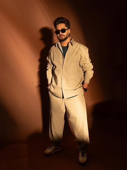 Another full-length view with a slightly different stance, emphasizing the casual yet fashionable vibe.