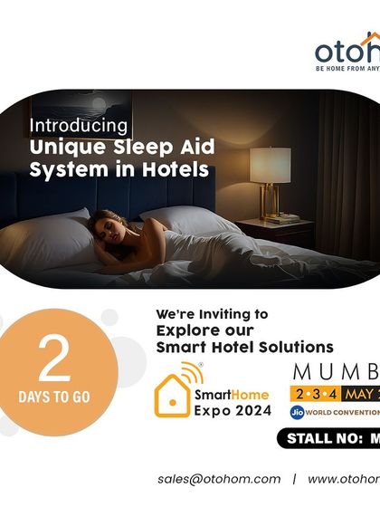 We are introducing a unique sleep aid system designed specifically for hotels. This technology helps create the optimal sleep environment by controlling light and sound, ensuring guests wake up refreshed.