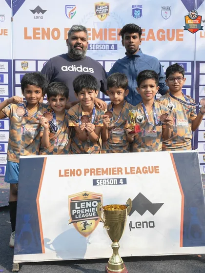 Our U9 team celebrating their 3rd place finish. Every player showed immense heart and we are proud of their achievement.