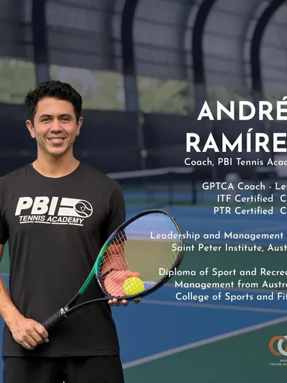 Meet Coach Andrés Ramírez, a GPTCA and ITF Certified coach on our team. Our coaches bring a wealth of international experience and a passion for player development.
