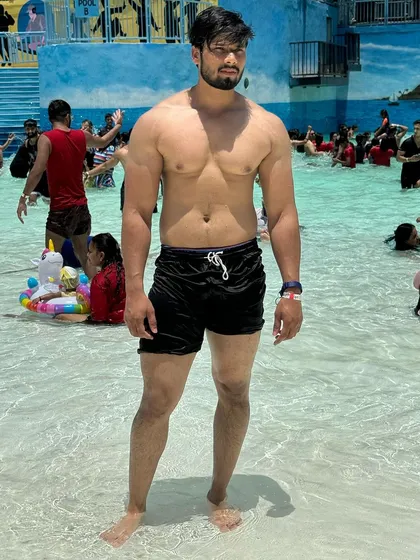 Enjoying a day off at the water park. Rest and recreation are key parts of a sustainable fitness journey.