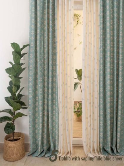 The Yellow Dwelling - In-Home Design Consultation The Art of Layering: Combo Curtains photo 4
