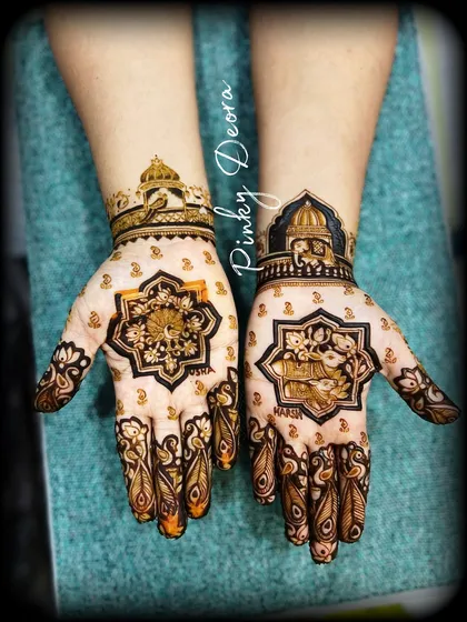 A stunning design featuring sun and moon motifs, along with a depiction of a god, perfect for a spiritual or festive theme.