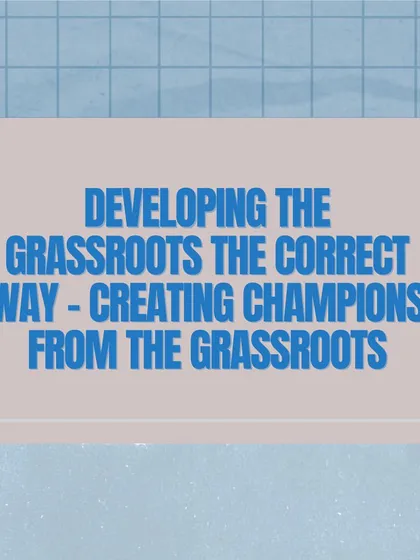 Our focus for 2024 is on developing the grassroots the correct way: creating champions from the grassroots.