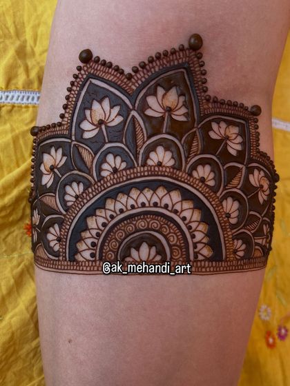 Abhishek Kumar - Bridal Mehndi Signature Patterns: Jaal, Lotus & 3D Effects photo 47