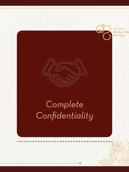 I am the stepping stone for you to find your perfect match, with complete confidentiality and utmost trust. Your journey is safe with me.