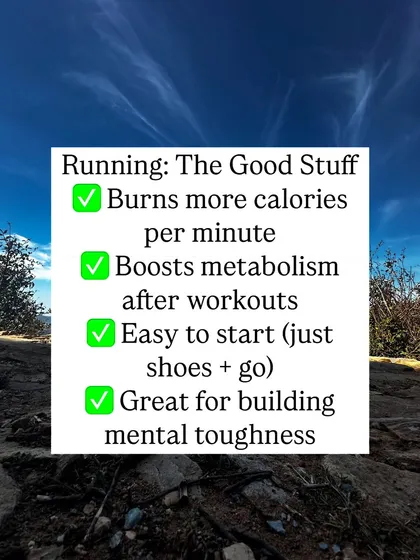 Running has its benefits. It's easy to start, boosts your metabolism, and is great for building mental toughness. However, it is a high impact activity.