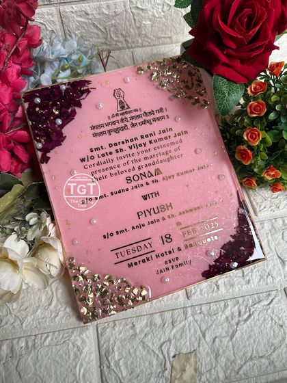 Unique Resin Wedding Invitations photo 3
