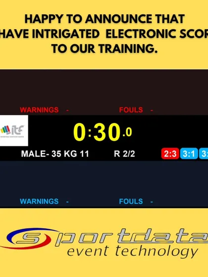 We have integrated Sportdata's electronic scoring system into our daily training. This technology ensures our athletes are prepared for modern competition standards and get precise feedback.