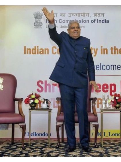 A moment of pride for Manhar. Our bespoke tailoring ensures that leaders and luminaries are dressed with impeccable style and dignity.