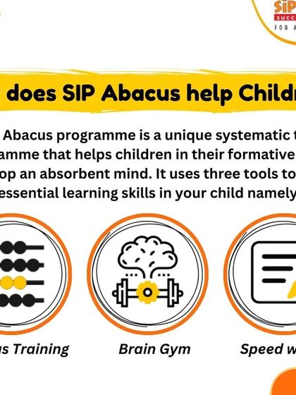 How do we help children? Our program uses three unique tools: Abacus Training for calculation, Brain Gym for cognitive development, and Speed Writing for focus and neatness.