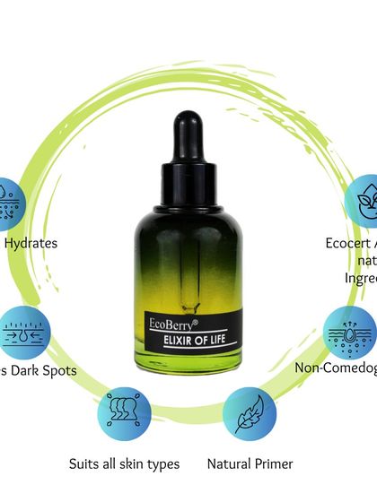 Why do I call it an "Elixir"? My Elixir of Life Luxury Face Serum nourishes, hydrates, reduces fine lines, and boosts radiance for overall skin health.