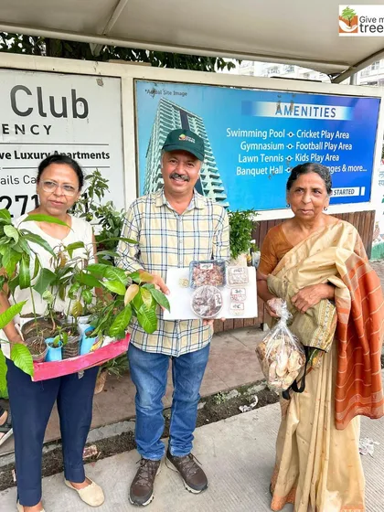 Our team receives donations of mango saplings and seeds from residents. These drives are a wonderful way to interact with the community and spread awareness about the importance of native trees.