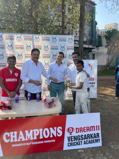 Another one of our players being recognized for his performance during the Dream 11 Vengsarkar Cup.