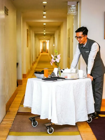 Impeccable service is my promise to you. Whether it's breakfast in bed or a late-night request, my team is always just a phone call away, ready to serve you with a smile.