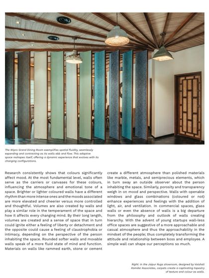 Exploring how color and materials on walls can completely change the atmosphere of a space.