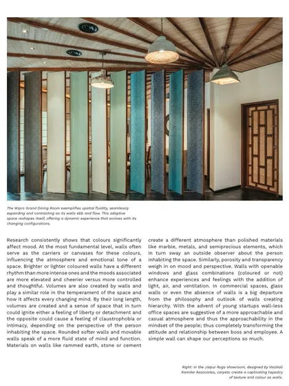 Exploring how color and materials on walls can completely change the atmosphere of a space.