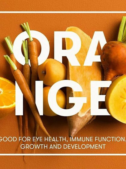 Orange and yellow foods such as carrots and oranges are crucial for eye health, immune function, and development. A balanced diet includes these powerful sources of vitamins.