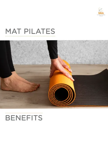 The benefits of Mat Pilates are extensive. This graphic introduces the core principles of the practice, all of which can be mastered on the mat.