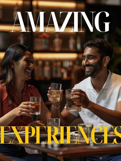 Our mixology workshops are about creating amazing experiences. Here, a couple enjoys a drink they've crafted together, learning new skills and making memories.