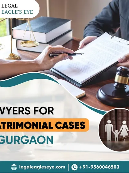 My firm provides experienced lawyers for matrimonial cases in Gurgaon. This image of a legal consultation highlights my team's in-depth knowledge of all issues that fall under family law, from divorce to property division.