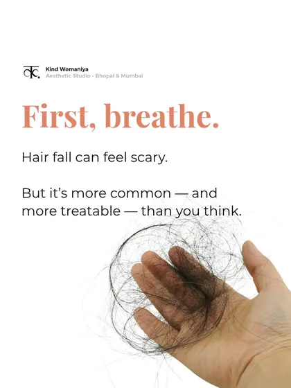 Seeing a clump of hair in your hand can be scary. First, just breathe. Hair fall is common and more treatable than you might think, especially when you have the right support. You are not alone in this.