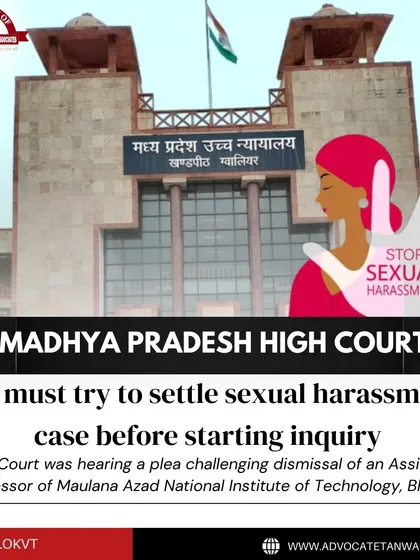 A key point from a Madhya Pradesh High Court ruling is highlighted here: an ICC must attempt conciliation before initiating a formal inquiry. My training for IC members covers these procedural nuances to ensure compliance.