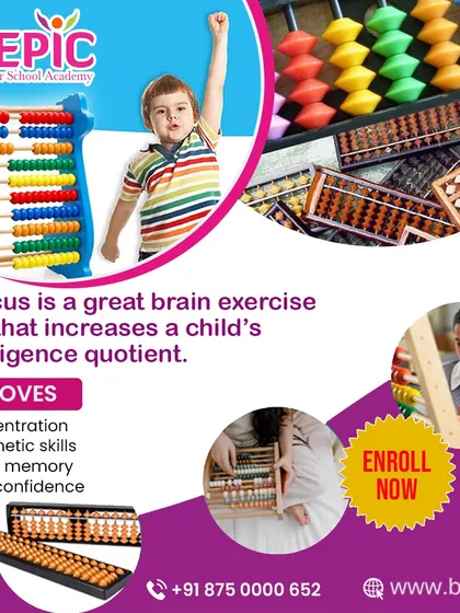 The abacus is a powerful brain exercise tool that improves concentration, arithmetic skills, visual memory, and self-confidence, leading to a higher intelligence quotient.