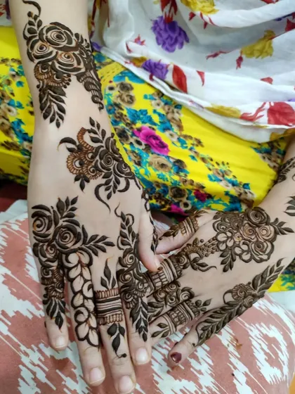 Another view of this quick floral design, showing its elegance and simplicity.