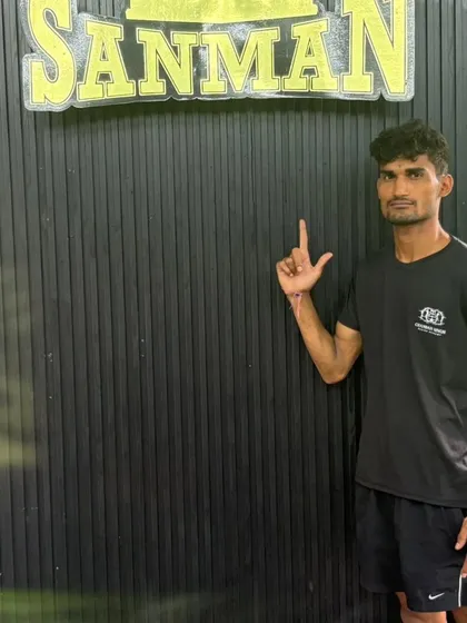 My fighter at the famous Sanman Boxing Club. He is ready to take on the world.