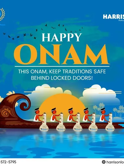 Happy Onam! This year, keep your traditions safe behind locked doors. My locks ensure your home is secure, so you can embrace the festival with joy and peace of mind.
