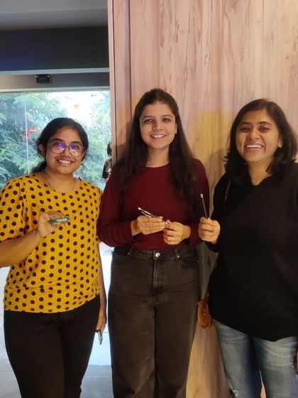 This happy group won some cool prizes just by playing their favorite games at The Grid.