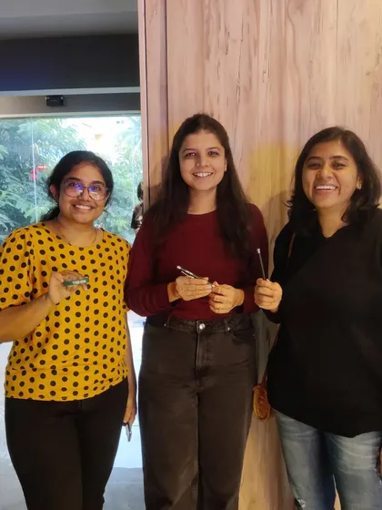 This happy group won some cool prizes just by playing their favorite games at The Grid.