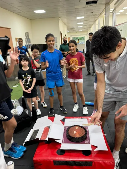 More moments from a birthday celebration at the courts.