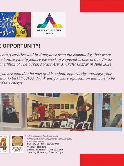 An open invitation for creative souls in the community to feature their work in our Pride Month edition of the bazaar.