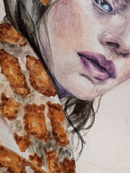 Megha Vinod - Custom Portraits & Illustrations Stylized Watercolor & Mixed Media photo 10