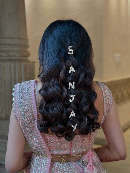 Bhavya Achar - Bridal & Occasion Styling Romantic Open & Half-Up Styles photo 25