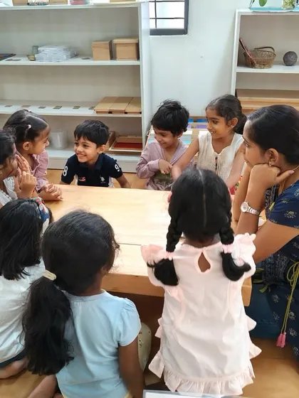 Circle time is where our community comes together. Led by one of our nurturing teachers, children learn to listen, share their thoughts, and build friendships in a gentle, supportive group setting.