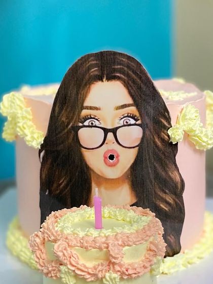 Our viral blow-out cake, a fun and quirky design that our clients love.