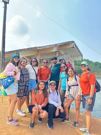 Our group at the jetty, waiting to start their boat adventure.