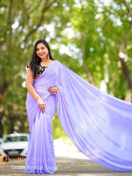 Pre Wedding Attire - Pre-Wedding Outfit Rental Flowing Trail Sarees photo 25