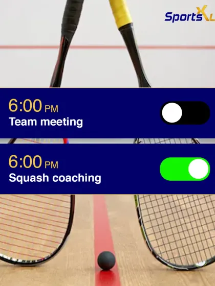 When you have to choose between a team meeting and squash coaching, the choice is easy. For us, court time always wins.